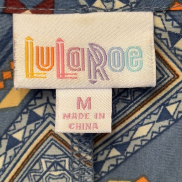 LuLaRoe Lindsay Geometric Art Western Tribal Print Cover Up Summer Beach‎ Sz M - Picture 7 of 12